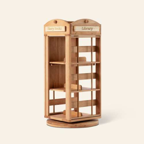 OLI Revolving Library Bookcase for Kids | Solid Wood | myduckling