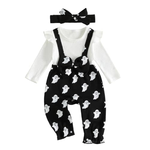 YINGISFITM Newborn Baby Girl Clothes Floral Romper Fack Two Piece Jumpsuit | Floral Romper,Vintage Infant Jumpsuit,Bow Heandband,Baby Girl Clothes Newborn Fall/Winter 0 3 6 9 12 18 Months