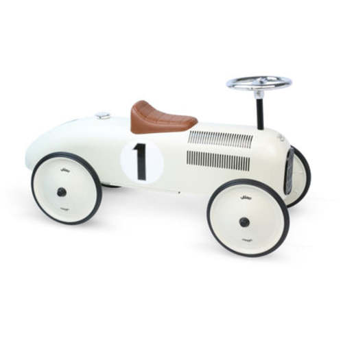 Vintage ride car White