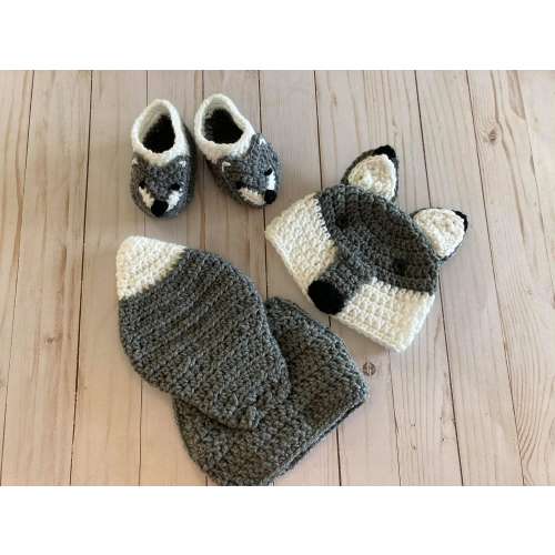 Wolf Baby Outfit woodland photo op