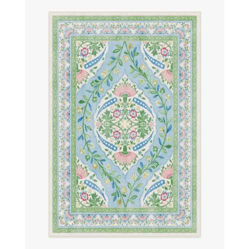 Skye Blue Multicolor Tufted Rug by Mrs. Alice | Ruggable