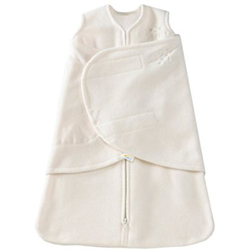 HALO SleepSack Micro-Fleece Swaddle, Cream, Newborn