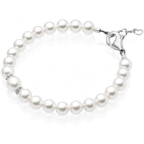 Baby Crystals White Pearls Girls Elegant Bracelets | Elegant Girls Jewelry