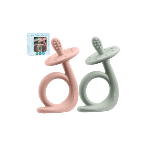 Silicone Baby Teethers Freezer Safe Set, 2-Piece