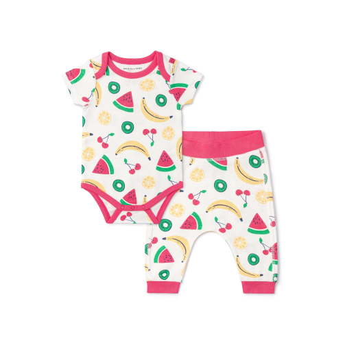 Monica + Andy First Moves Bodysuit + Groove Pant Set, Newborn -24 Months, 3-6 Months