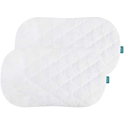Bassinet Mattress Cover Compatible with Halo Bassinest Swivel Sleeper Bassinet Mattress Pad, 2 Pack, Microfiber, Waterproof and Soft, White