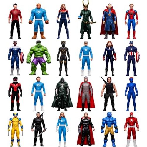 4.5IN Figures Set PVC Collectible Dolls Inspired by Recent Blockbuster Movies - Ideal Memorabilia for Fans and Collector (24PCS)