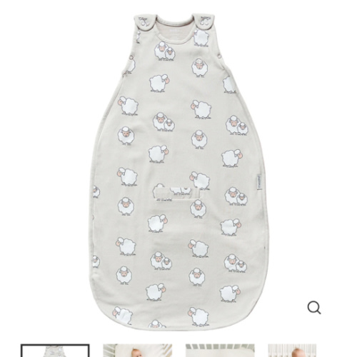 4 Season® Ultimate Baby Sleep Bag, Merino Wool & Organic Cotton, Sheep Baby / 2 Months - 2 Years