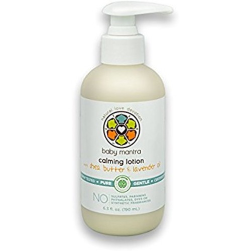 Baby Mantra Calming Lotion - EWG Verified Baby Moisturizing Cream with Shea Butter and Lavender Oil - Best for Newborns, Infants, and Babies with Sensitive Skin - 6.3 Ounce Pump Bottle - pack of 1