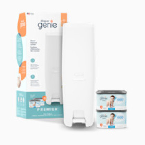 Diaper Genie Premier Diaper Pail Gift Set - White