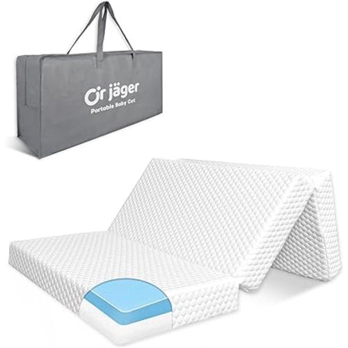 Dual-Sided Pack and Play Mattress 38"x26", Double-Layer Pack N Play Mattresses for Baby Toddler with Waterproof Washable Breathable Cover, Portable Mini Mattress for Playpen