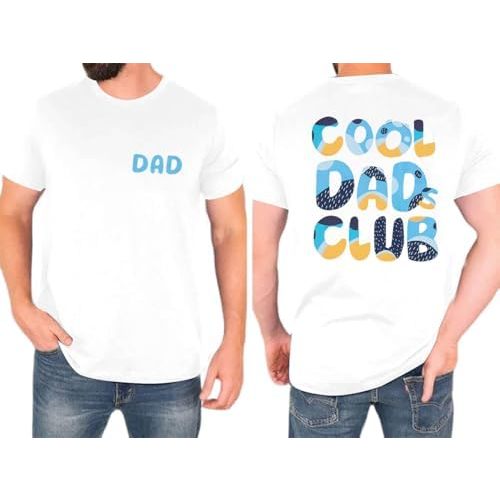 Dad Shirt Men Cool Dad Club T-Shirts Father's Day Tops Daddy Birthday Gift Tees Dads Life Clothes