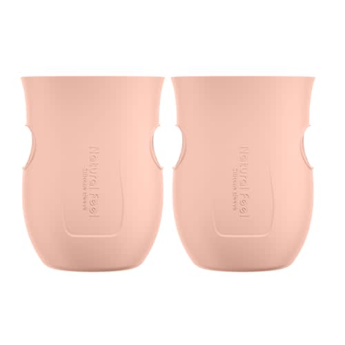 Gulicola Glass Baby Bottle Silicone Sleeves, Pink, 5 oz - 2pks