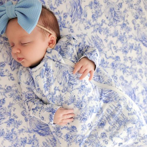 Princess Damask White Baby Sleep Bag | Briar
