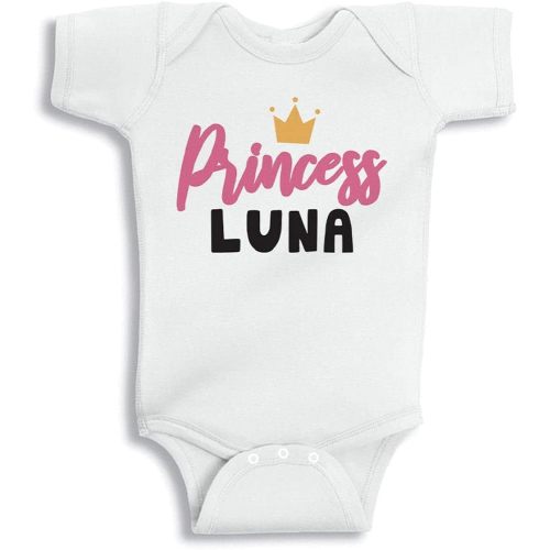 Princess Luna Baby Infant One Piece Bodysuit Newborn White