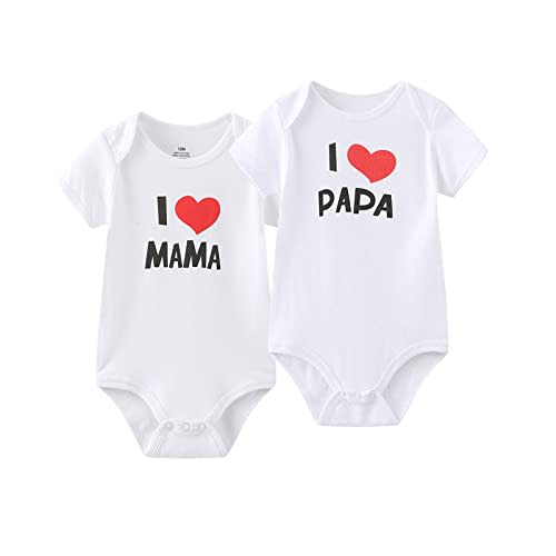 MAMIMAKA Baby Bodysuit Short Sleeve Newborn Pants Baby Clothes for Baby Boy and Girls