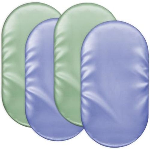 Baby Bassinet Sheets for Baby Boy Girls,4-Pack Fitted Bassinet Sheets Set Compatible with Halo Bassinest Swivel Sleeper,Baby Delight,Angelbliss,32"X16"(Blue & Green)