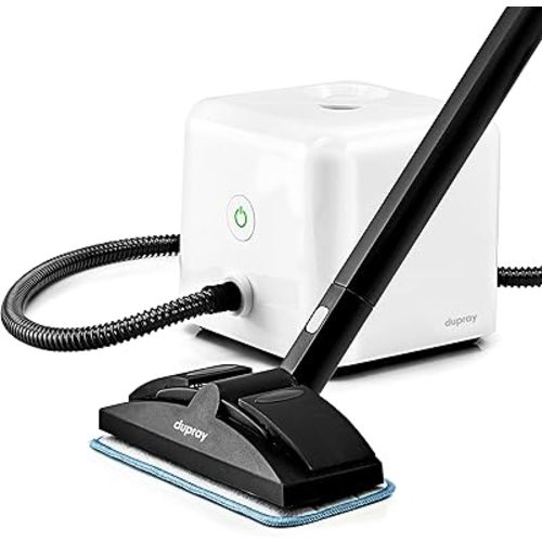 Dupray Neat Steam Cleaner with 17-Piece Kit – Powerful, chemical-free cleaning for floors, cars, tiles, upholstery, kitchen appliances, grout, and more, offering versatile, deep cleaning performance.