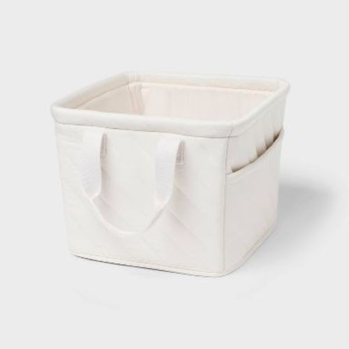 Fabric Stitched Basket Ivory - Brightroom™