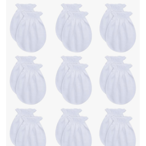 RATIVE Baby Mittens No Scratch Organic Cotton for Newborn 0-6 Months | Baby Essentials Must-Haves for Boys & Girls