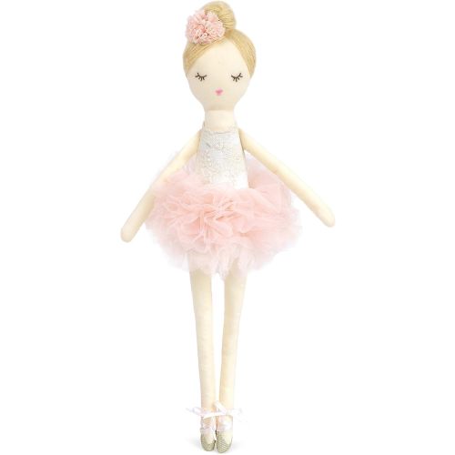 MON AMI Charlotte The Ballerina 15-Inch Stuffed Doll, Plush Gift Girls | elegant ballerina plush doll, soft stuffed build, charming nursery décor, bedroom accent, playtime companion, girls gift