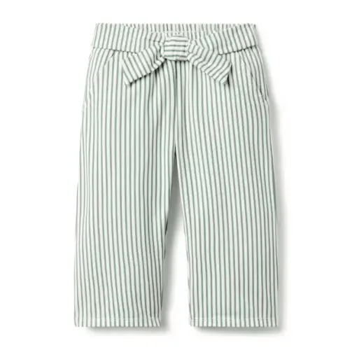 Girl Riverbank Green Stripe Striped Wide Leg Pant by Janie and Jack