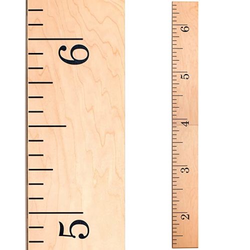 Headwaters Studio Wooden Growth Chart – Kids Height Chart, Wall Measurement for Kids, Height Chart for Wall, Growth Ruler for Children – Natural Ruler (63"x6.7")