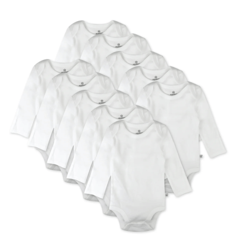 10-Pack Organic Cotton Long Sleeve Bodysuits | Honest Baby Clothing