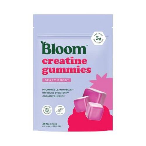 BLOOM NUTRITION Creatine Monohydrate Gummies - Berry Boost - 36ct/12 Servings