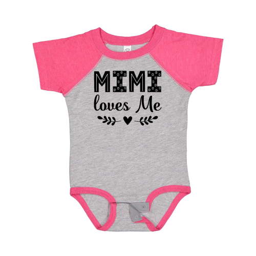Inktastic Mimi Loves Me Baby Clothes Girl Girls Baby Bodysuit