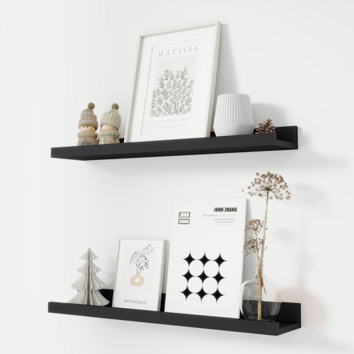 Millwood Pines Darlicia 2 Piece Picture Ledge Wall Mounted Shelf & Reviews | Wayfair
