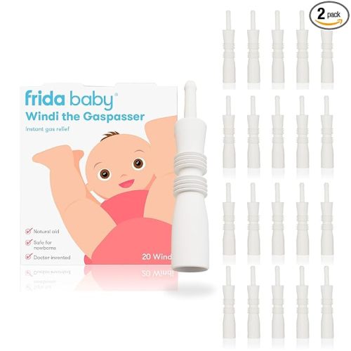 Frida Baby Windi Gas Passer, Baby Gas Relief, Made in USA, 100% Natural, Safe & Effective Instant Relief for Babies & Infants, 20ct