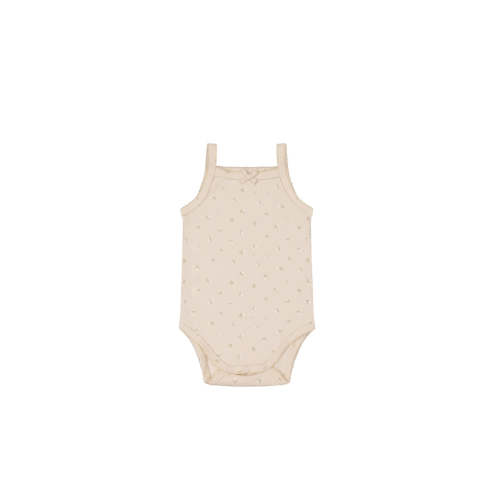 Organic Cotton Bridget Singlet Bodysuit - Elenore Pink Tint