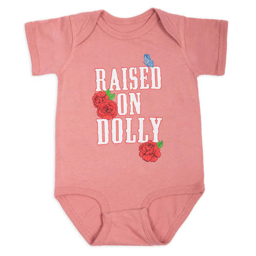 Dolly Parton Baby Bodysuit Raised On Dolly