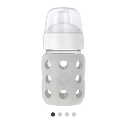 8oz Glass Baby Bottle Sippy Spout