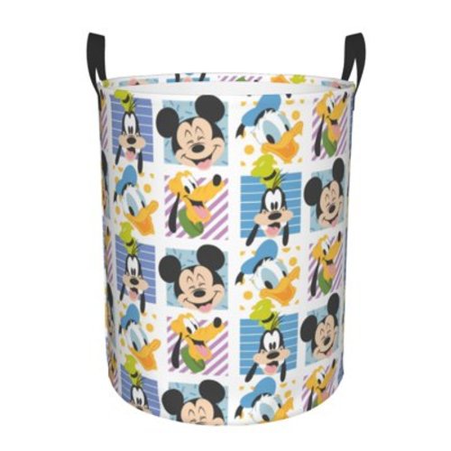 Cartoon Mickey Mouse Laundry Hamper Large Storage Basket Girls Boys Toy
