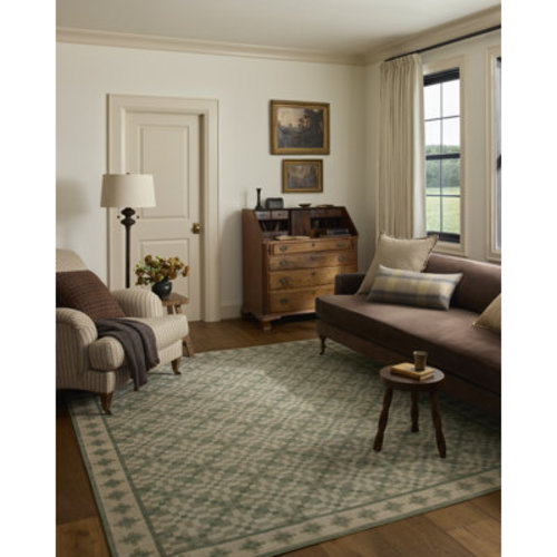 Chris Loves Julia x Loloi Bobby Beige / Green Area Rug feat. Cloudpile | Wayfair