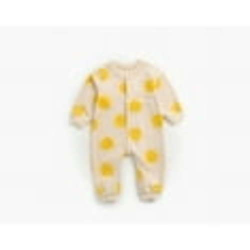 Rciityk Newborn Baby Jumpsuit Rompers Baby Girls Boys Cute Printed Crewneck Jumpsuits Unisex Infant Long Sleeve Button Up Pajamas Bodysuit - Fall/Winter Savings Clearance