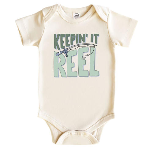 Keepin' It Reel Graphic Bodysuit | Natural