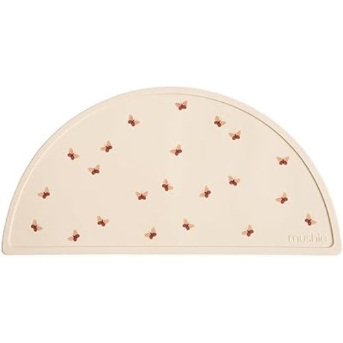 mushie Silicone Placemat for Kids | BPA-Free Non-Slip Design (Butterflies)