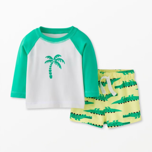 Baby Rashguard & Trunks Set