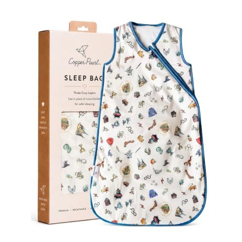 Copper Pearl Baby Sleep Sack, Wizarding World™ - 2.5 TOG Winter Wearable Blanket for 12-18 Months, Sleeveless Sleep Sack for Baby Boy or Girl