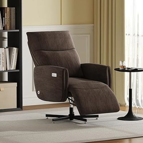 Power Adjustable Swivel Chair, Ergonomic Executive Office Chair, 90°-125° Tilt, Velvet Upholstery, Built-in USB Charger, 360° Rotation & Height Adjustment, Modern Desk Chair for Home Office