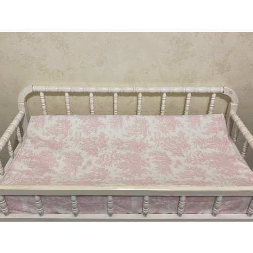 Changing Pad Cover - Pink Toile - Just Baby Designs