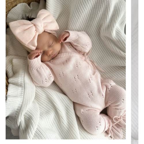 Pointelle Romper Baby Pink | Organic Cotton | The Honey and Bro Co – The Honey and Bro Co.