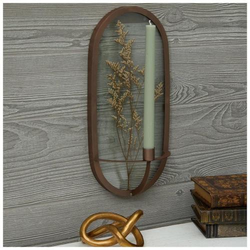 Pressed Flower Metal Wall Sconce