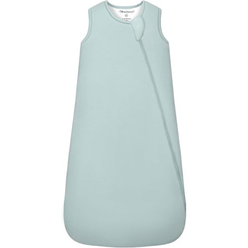 Mosebears Unisex Rayon Made from Bamboo Sleep Sack with 2-Way Zipper,2.5 Tog Baby Winter Sleep Sack (Calm Sage,0-6 Months)