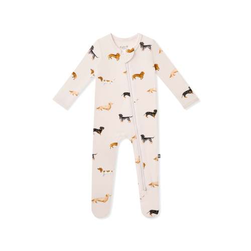 Kyte / Zippered Footie in Dachshund