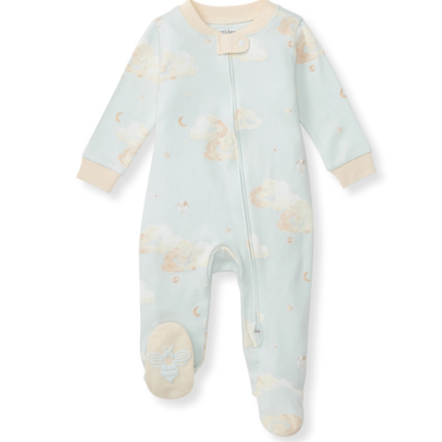 Good Night Sky Organic Cotton Sleep and Play Ice Flow