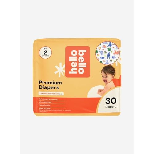 Hello Bello Premium Baby Diapers Size 1, 32 Count of Disposable, Extra-Absorbent, Hypoallergenic Baby Diapers with Snug and Comfort Fit, Sleepy Sloth